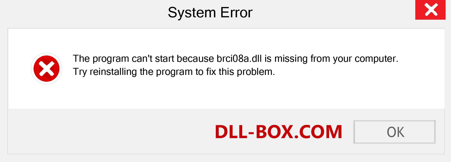  brci08a.dll file is missing?. Download for Windows 7, 8, 10 - Fix  brci08a dll Missing Error on Windows, photos, images