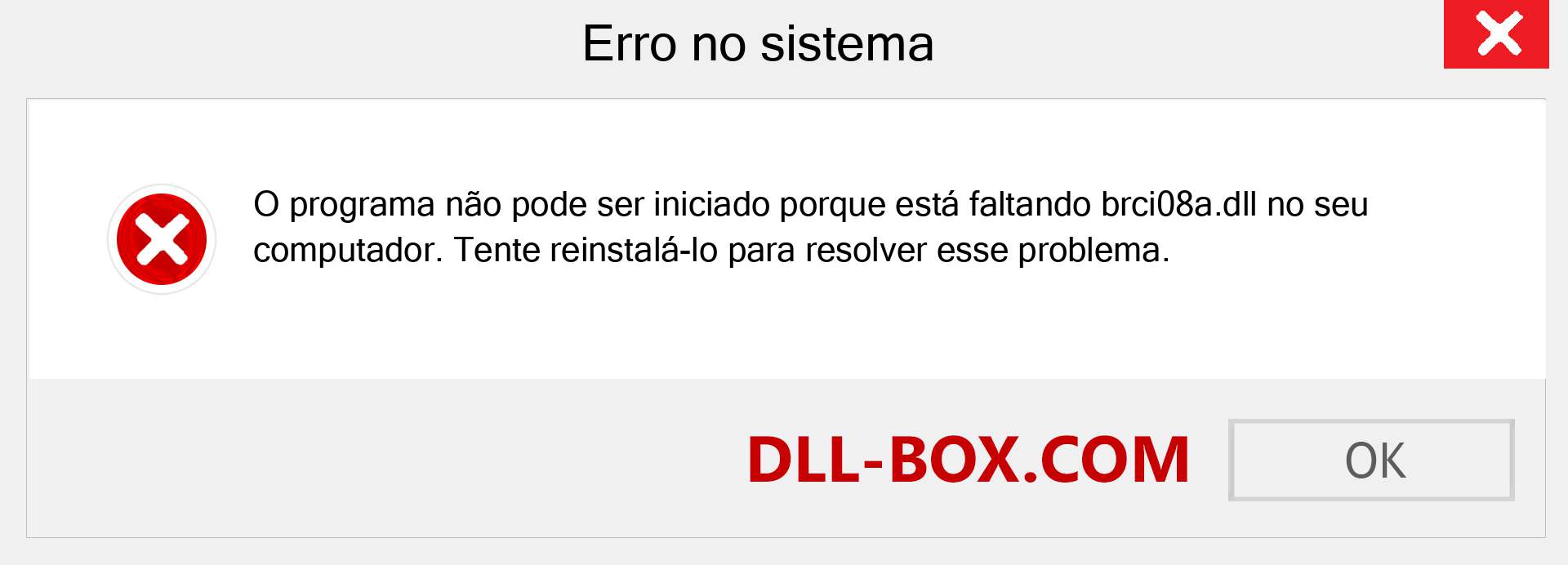 Arquivo brci08a.dll ausente ?. Download para Windows 7, 8, 10 - Correção de erro ausente brci08a dll no Windows, fotos, imagens